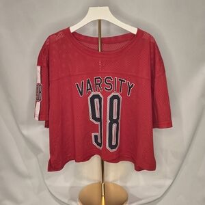 Varsity 98 Red Mesh Tee
